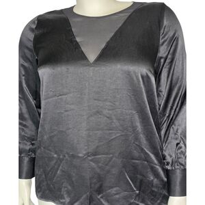 NWT Penningtons Addition Elle Black Whimsigoth Baddie Top Mesh Insert Size 1X